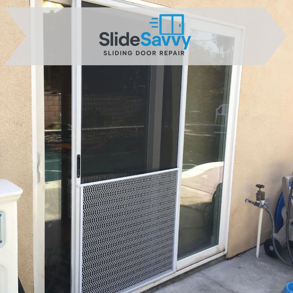 Home stuck sliding door